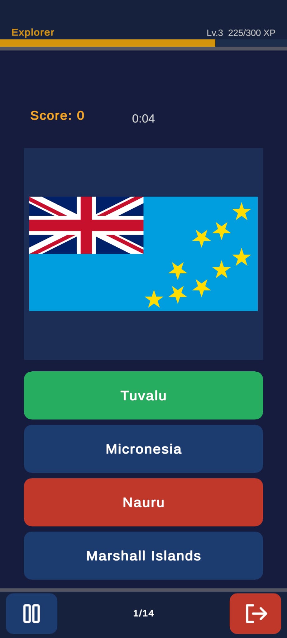 GeoKnow gameplay screenshot